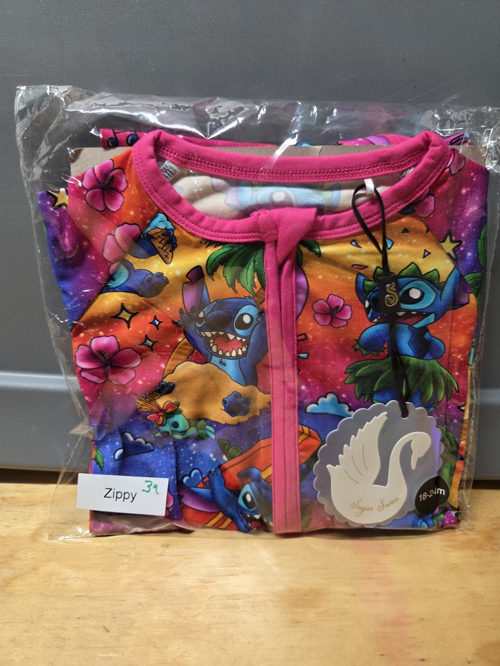 Sugar Swan Starlette Collection Tropical Stitch 18-24 Month Zippy